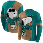 coastal carolina chanticleers playful snoopy green hoodie best selling