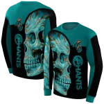 coastal carolina chanticleers skull motif green black hoodie best selling