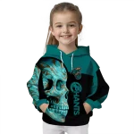 coastal carolina chanticleers skull motif green black hoodie best selling