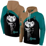 coastal carolina chanticleers skull punisher gold black hoodie best selling
