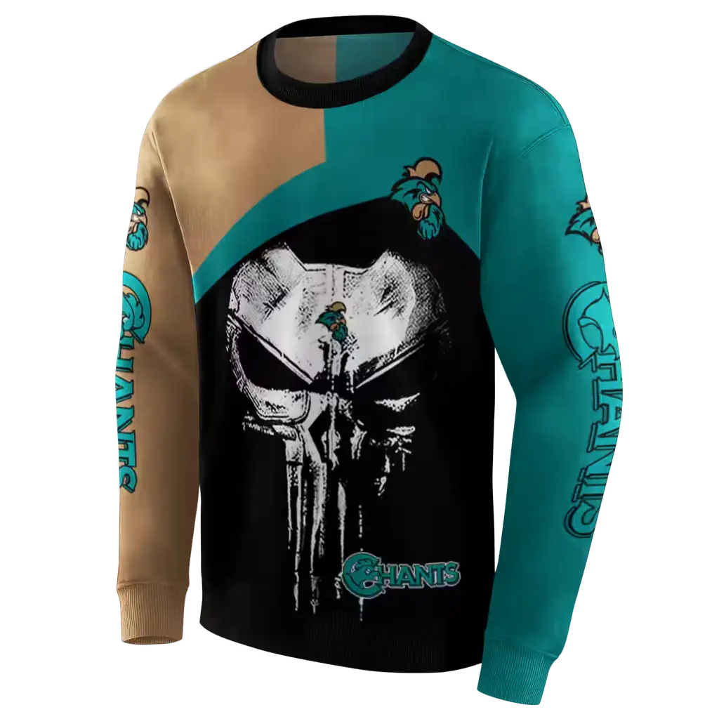 coastal carolina chanticleers skull punisher gold black hoodie new arrival coastal carolina chanticleers skull punisher gold black hoodie new arrival