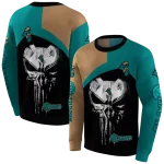 coastal carolina chanticleers skull punisher gold black hoodie best selling