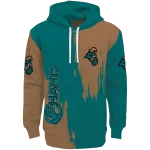 coastal carolina chanticleers splatter effect green hoodie best selling