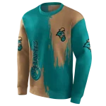 coastal carolina chanticleers splatter effect green hoodie best selling