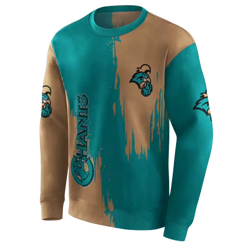 coastal carolina chanticleers splatter effect green hoodie new arrival coastal carolina chanticleers splatter effect green hoodie new arrival