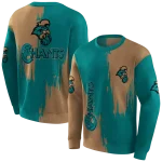 coastal carolina chanticleers splatter effect green hoodie best selling
