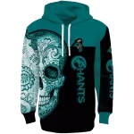 coastal carolina chanticleers sugar skull green black hoodie best selling