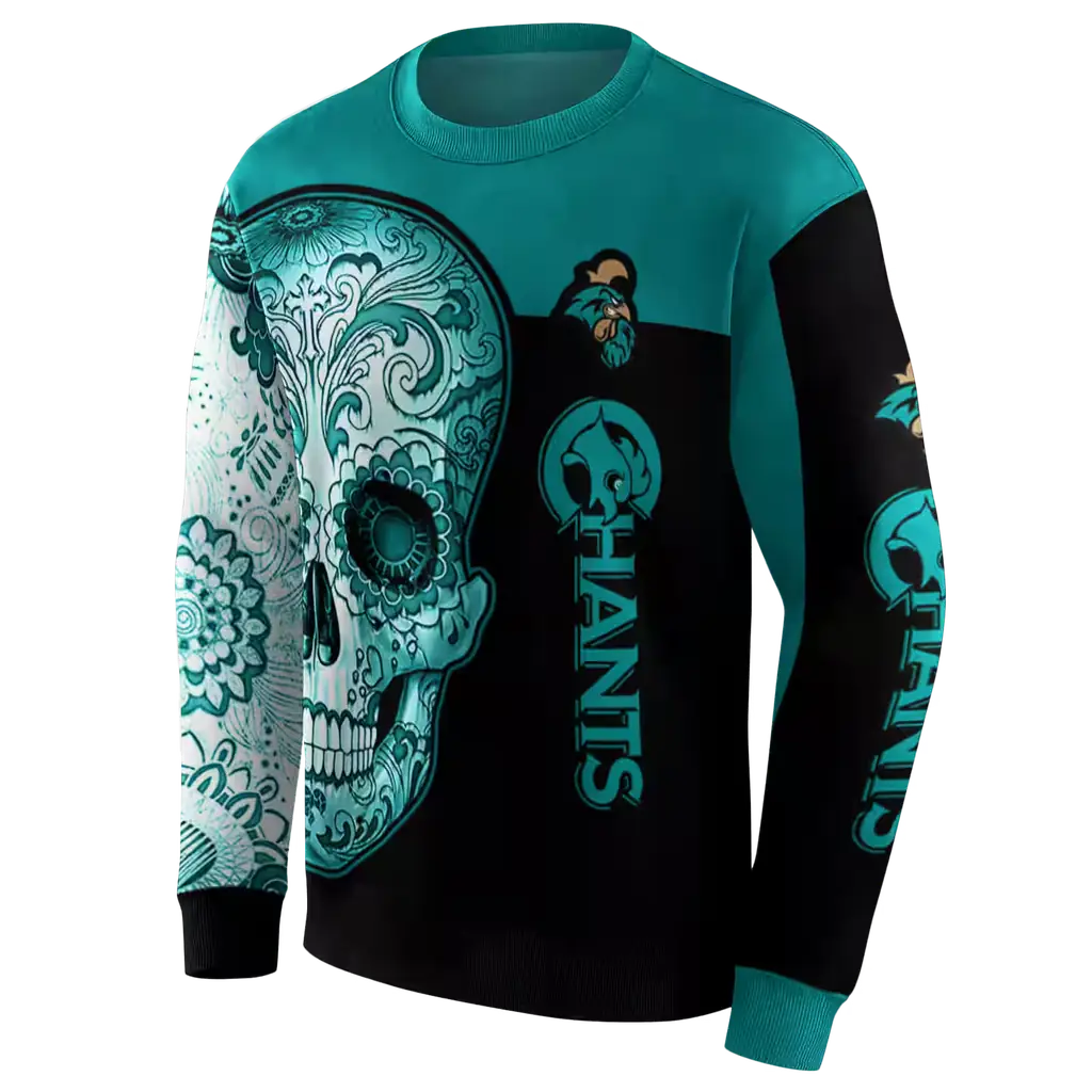coastal carolina chanticleers sugar skull green black hoodie new arrival coastal carolina chanticleers sugar skull green black hoodie new arrival