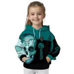 coastal carolina chanticleers sugar skull green black hoodie best selling