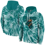coastal carolina chanticleers tie dye pattern green hoodie best selling