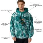 coastal carolina chanticleers tie dye pattern green hoodie best selling