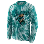 coastal carolina chanticleers tie dye pattern green hoodie best selling