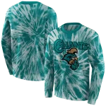 coastal carolina chanticleers tie dye pattern green hoodie best selling
