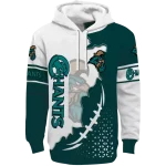 coastal carolina chanticleers triangular pattern green white hoodie best selling