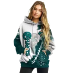 coastal carolina chanticleers triangular pattern green white hoodie best selling