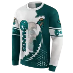 coastal carolina chanticleers triangular pattern green white hoodie best selling