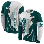 coastal carolina chanticleers triangular pattern green white hoodie best selling