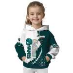 coastal carolina chanticleers triangular pattern green white hoodie best selling