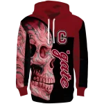 colgate raiders skull motif maroon black hoodie best selling