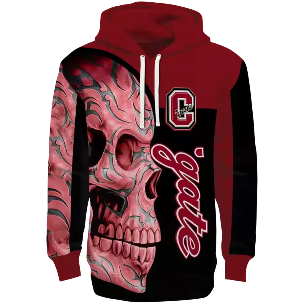 colgate raiders skull motif maroon black hoodie best selling colgate raiders skull motif maroon black hoodie best selling