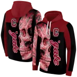 colgate raiders skull motif maroon black hoodie best selling