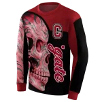 colgate raiders skull motif maroon black hoodie best selling