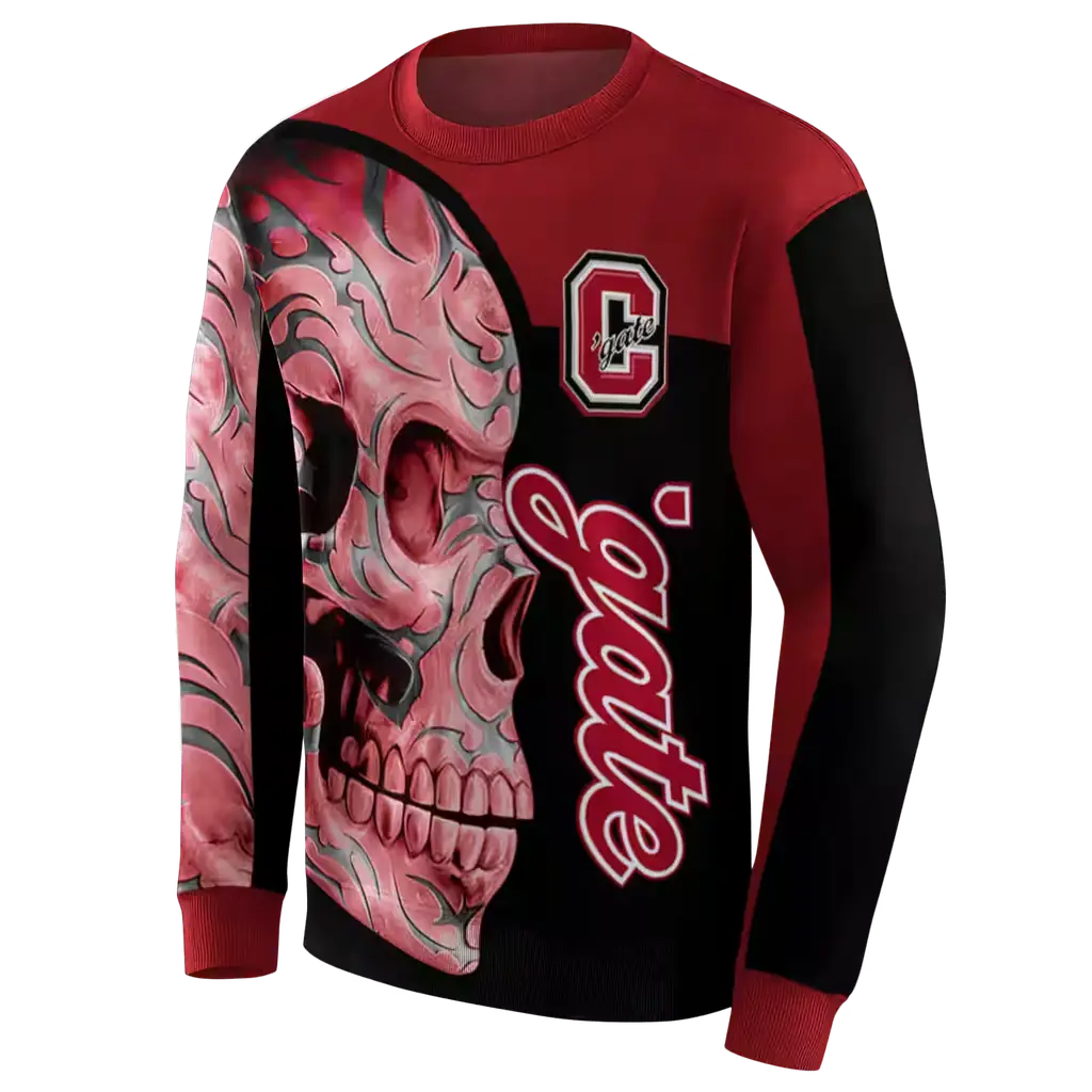 colgate raiders skull motif maroon black hoodie new arrival colgate raiders skull motif maroon black hoodie new arrival