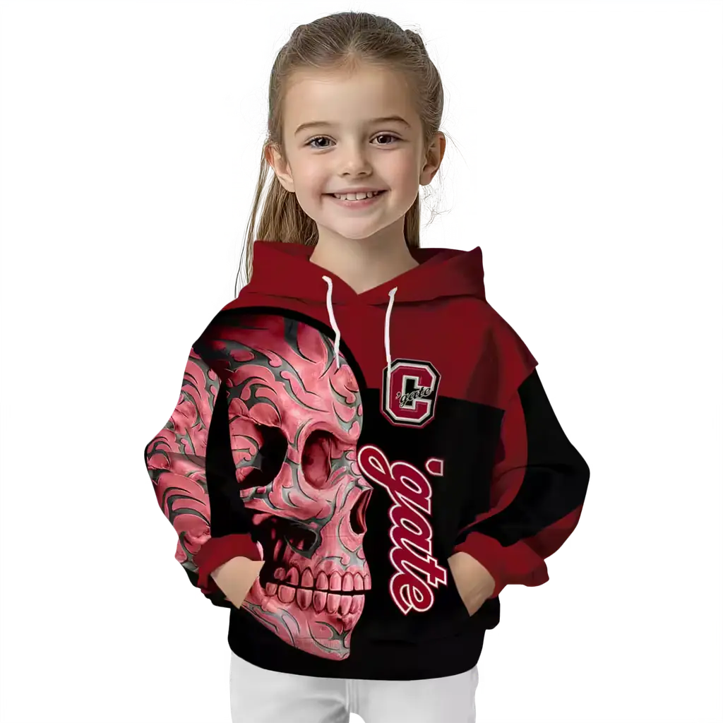 colgate raiders skull motif maroon black hoodie top rated colgate raiders skull motif maroon black hoodie top rated