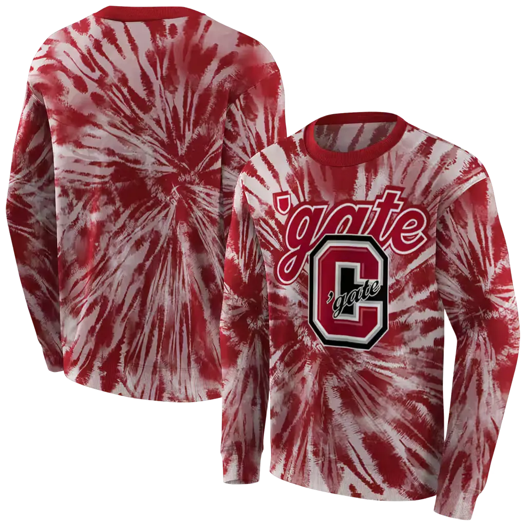 colgate raiders tie dye pattern maroon hoodie premium grade colgate raiders tie dye pattern maroon hoodie premium grade