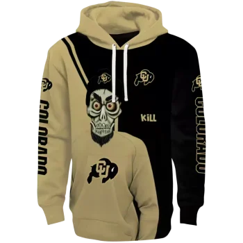 colorado buffaloes achmed skull gold hoodie best selling
