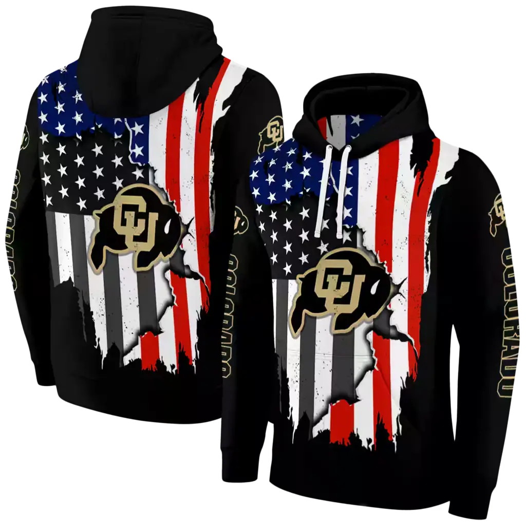 colorado buffaloes american pride black hoodie fashion forward colorado buffaloes american pride black hoodie fashion forward