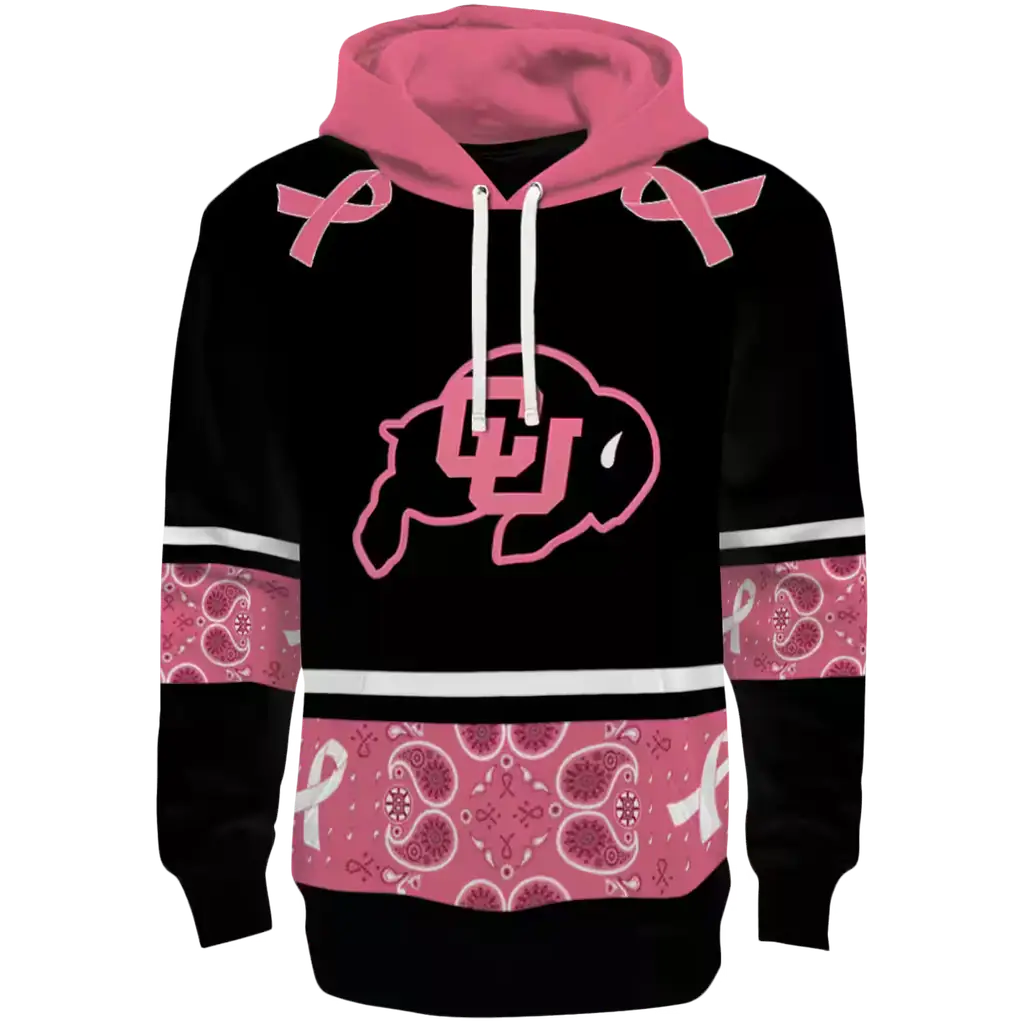 colorado buffaloes awareness ribbon black pink hoodie best selling colorado buffaloes awareness ribbon black pink hoodie best selling