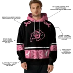 colorado buffaloes awareness ribbon black pink hoodie best selling