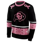 colorado buffaloes awareness ribbon black pink hoodie best selling