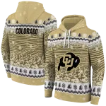 colorado buffaloes christmas trees gold hoodie best selling