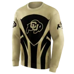 colorado buffaloes concentric lines gold black hoodie best selling