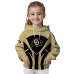 colorado buffaloes concentric lines gold black hoodie best selling