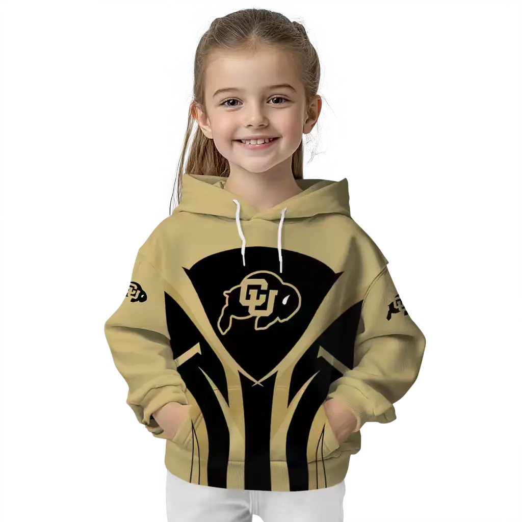 colorado buffaloes concentric lines gold black hoodie top rated colorado buffaloes concentric lines gold black hoodie top rated