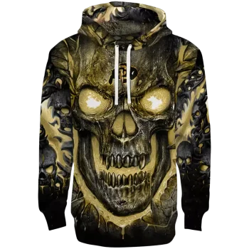 colorado buffaloes demonic skull gold black hoodie best selling