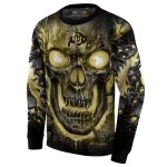 colorado buffaloes demonic skull gold black hoodie best selling