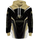 colorado buffaloes futuristic pattern gold black hoodie best selling