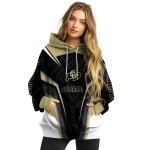 colorado buffaloes futuristic pattern gold black hoodie best selling