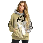 colorado buffaloes graphic punisher gold white hoodie best selling