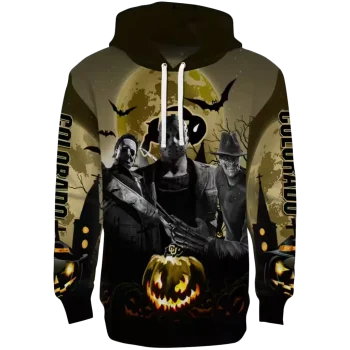 colorado buffaloes halloween vibes gold black hoodie best selling