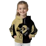 colorado buffaloes heartbeat graphic gold hoodie best selling