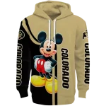 colorado buffaloes mickey mouse gold black hoodie best selling