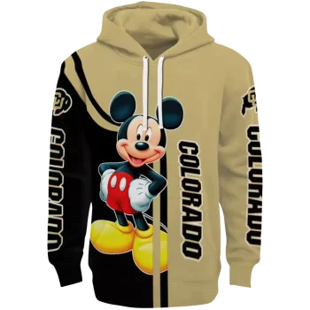 colorado buffaloes mickey mouse gold black hoodie best selling