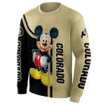 colorado buffaloes mickey mouse gold black hoodie best selling