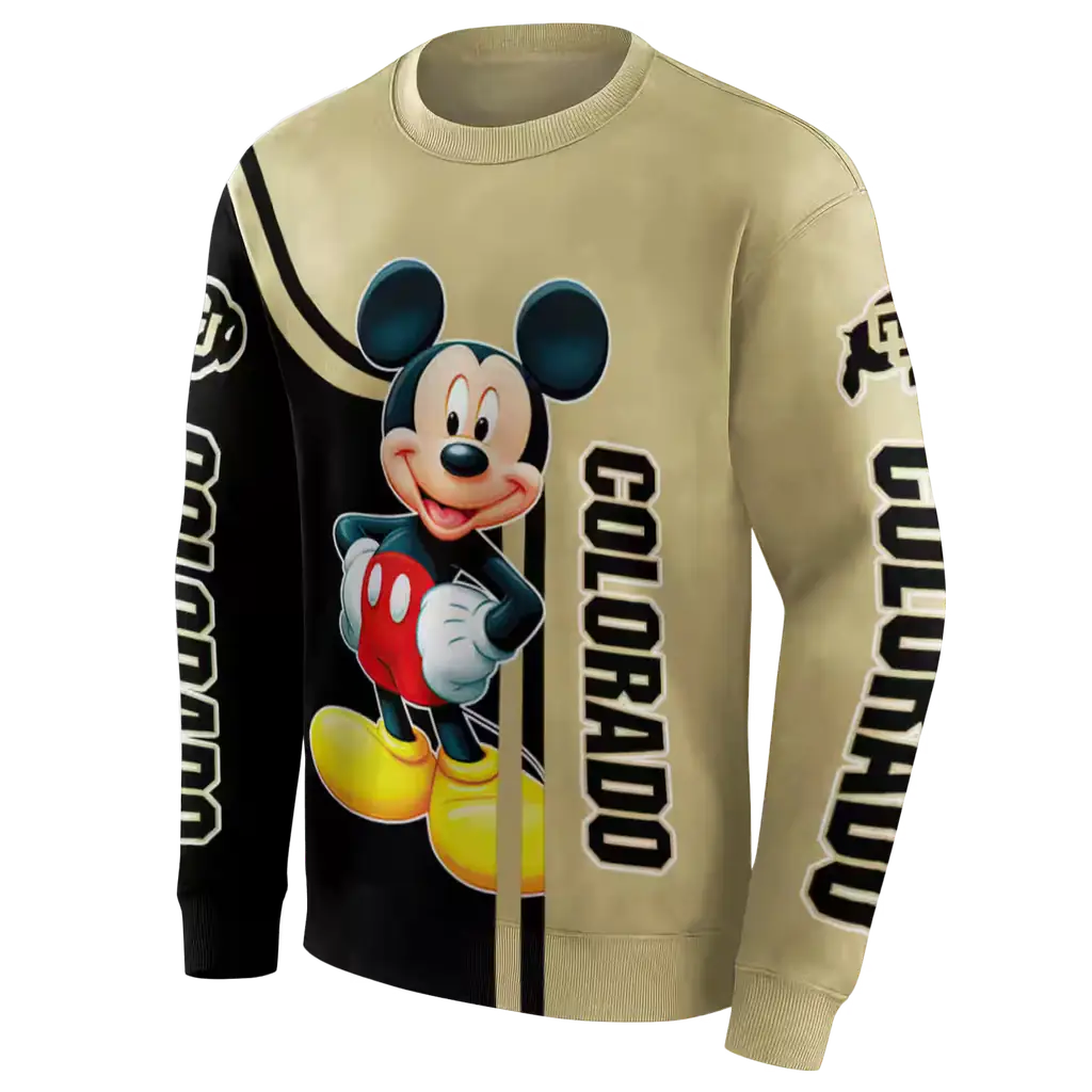 colorado buffaloes mickey mouse gold black hoodie new arrival colorado buffaloes mickey mouse gold black hoodie new arrival