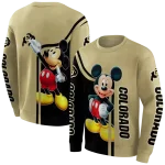 colorado buffaloes mickey mouse gold black hoodie best selling